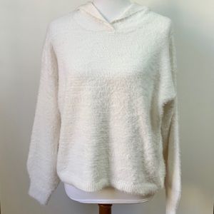 Lou & Grey Furry Sweater Hoodie Medium